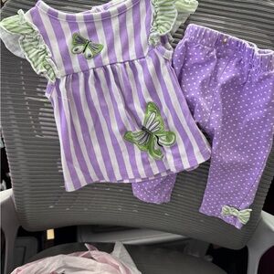 Rare Editions Purple and Green Kids Matching Set